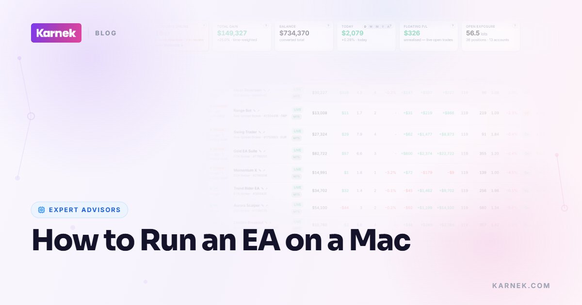 How to Run an EA on a Mac