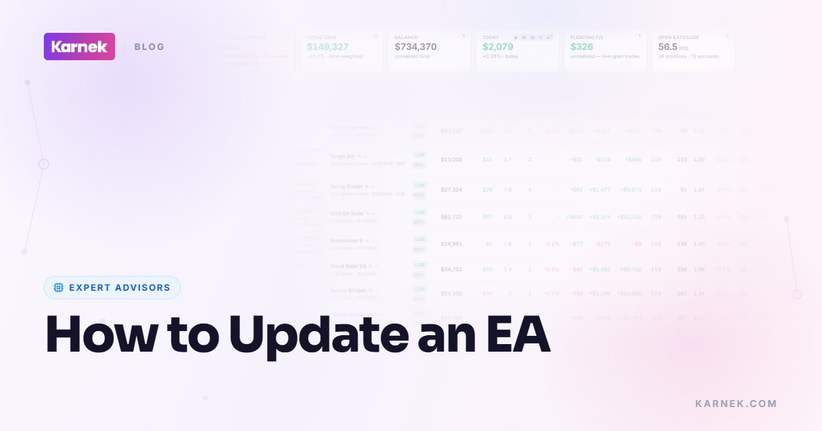 How to Update an EA