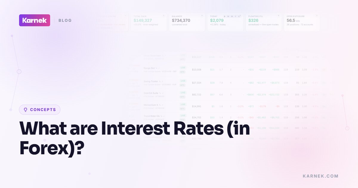 What are Interest Rates (in Forex)?