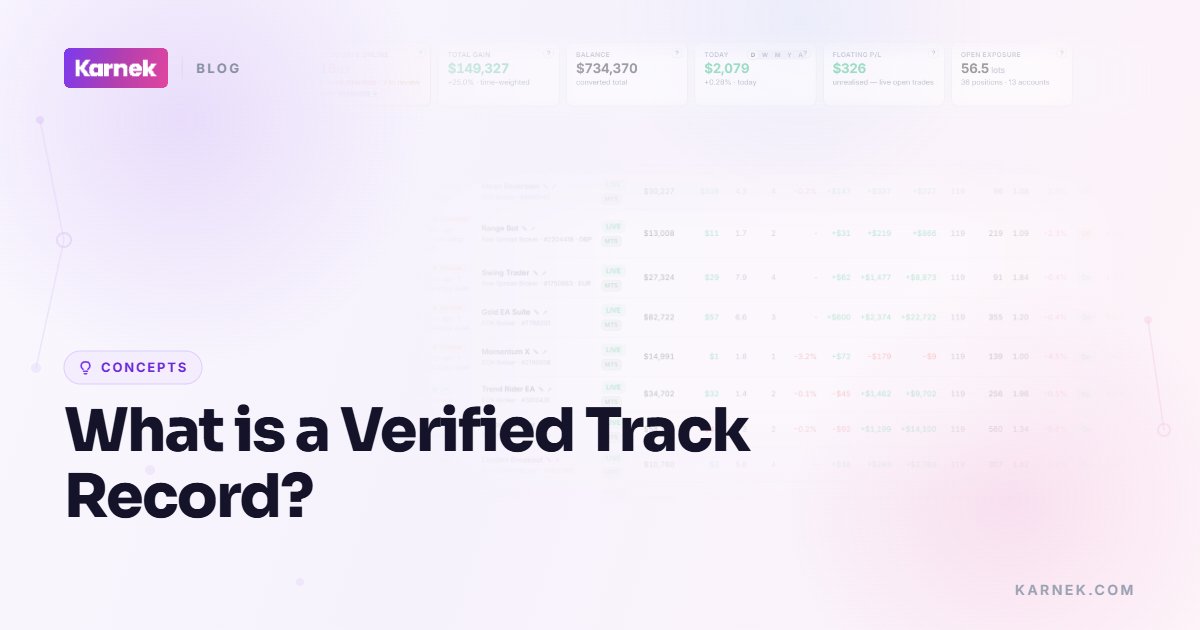 What is a Verified Track Record?