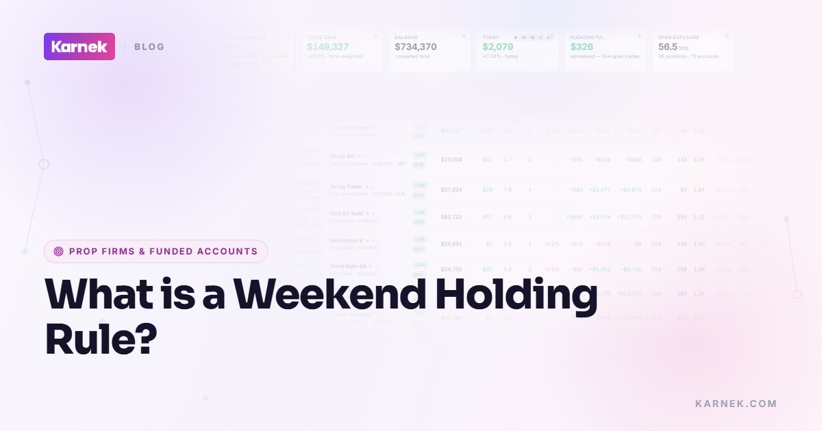 What is a Weekend Holding Rule?