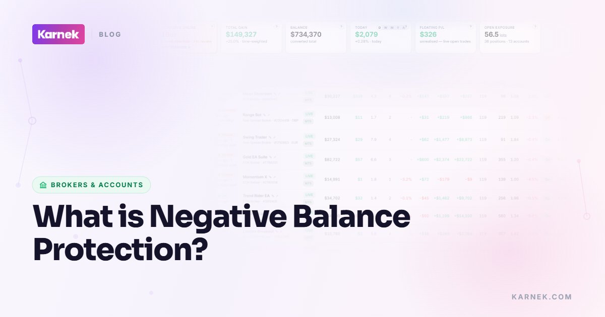 What is Negative Balance Protection?